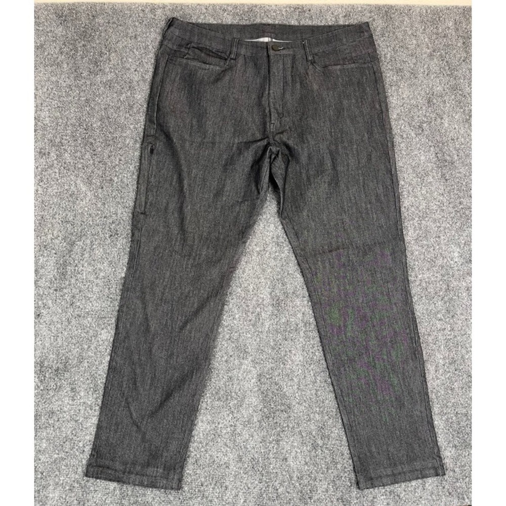 BYLT Mens Jeans Dark Gray /Blue ‎ Straight Leg Rayon Polyester Cotton Size 40